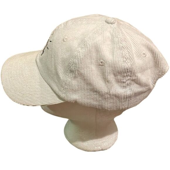 Eat Your Water White Corduroy Rainbow Skateboard Cap Hat Adult One Size - Picture 4 of 9